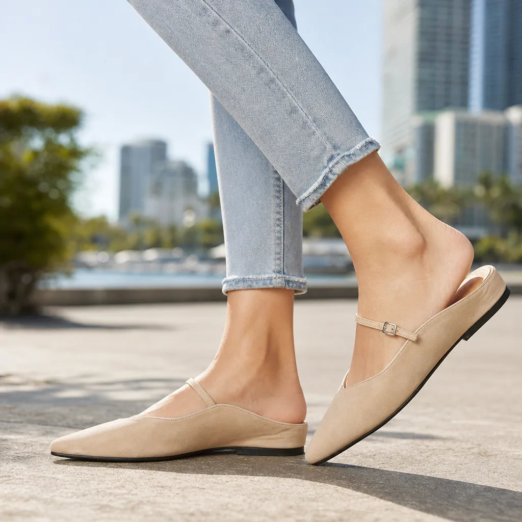 Amaya Mule Sandals - By Qivii