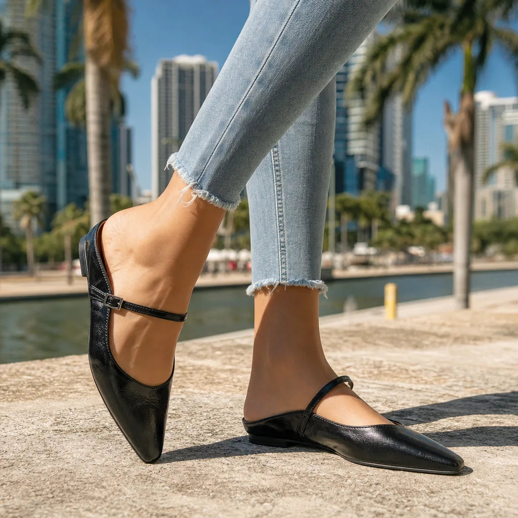 Amaya Mule Sandals - By Qivii