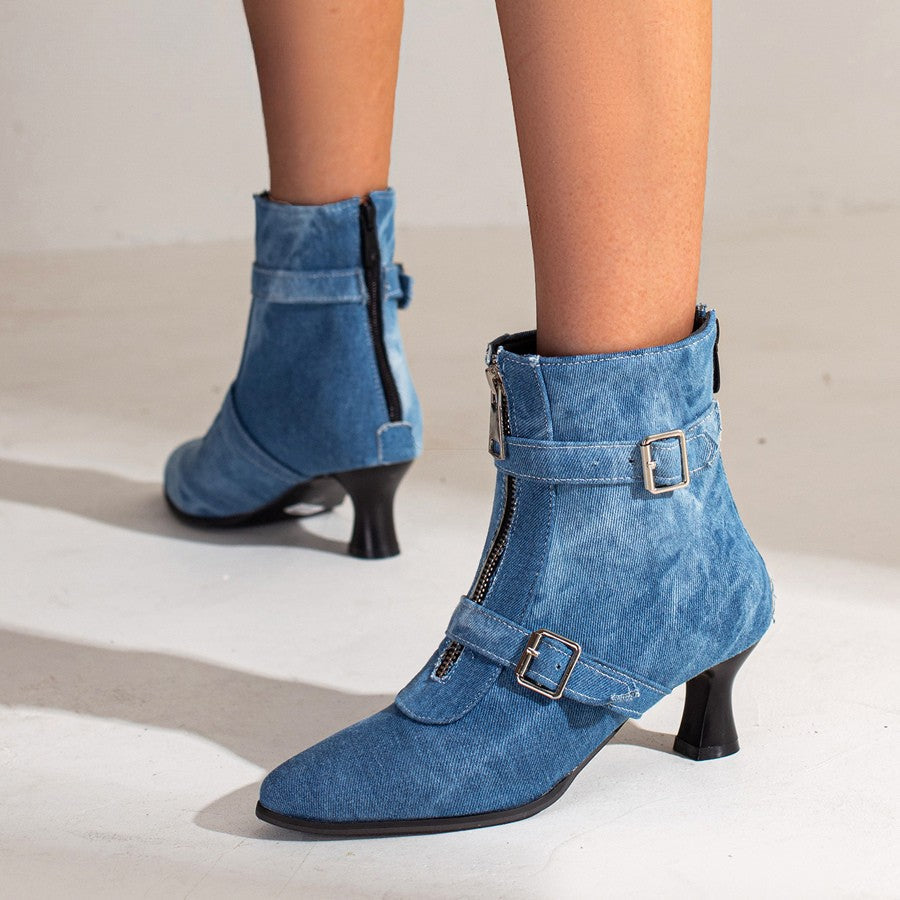 Lushen Chunky Heels - By Qivii