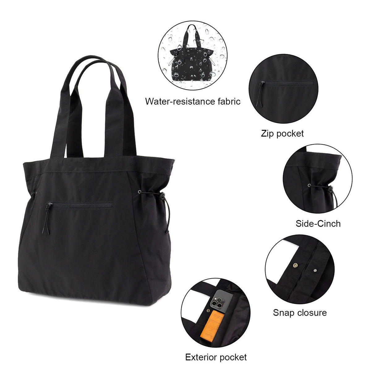 LIBBY Tote Bag in Black