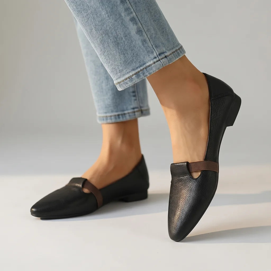 Carys Pointed Mary Janes - By Qivii