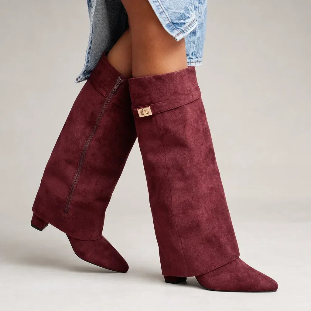 Colette | Womens Fall Brown Boots - By Qivii