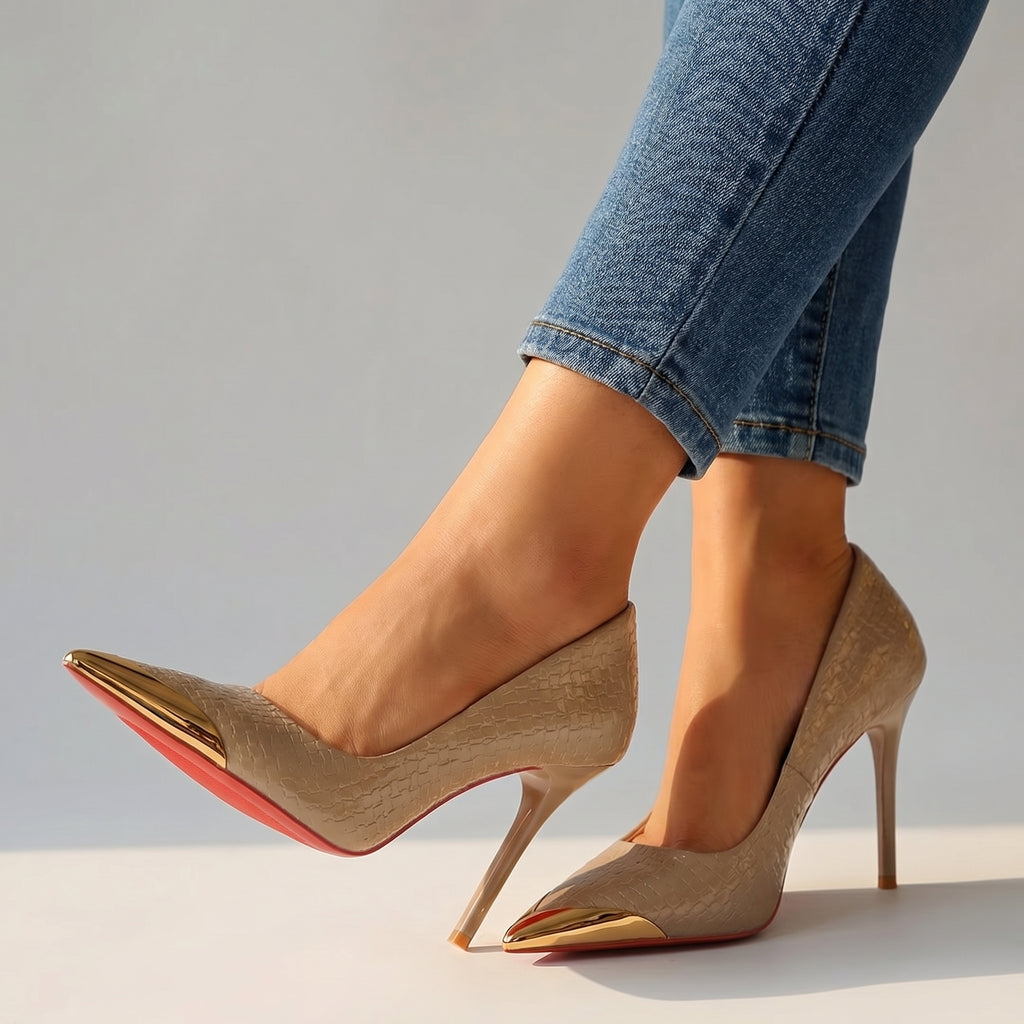 Diana Gloss Pointed Pumps - By Qivii