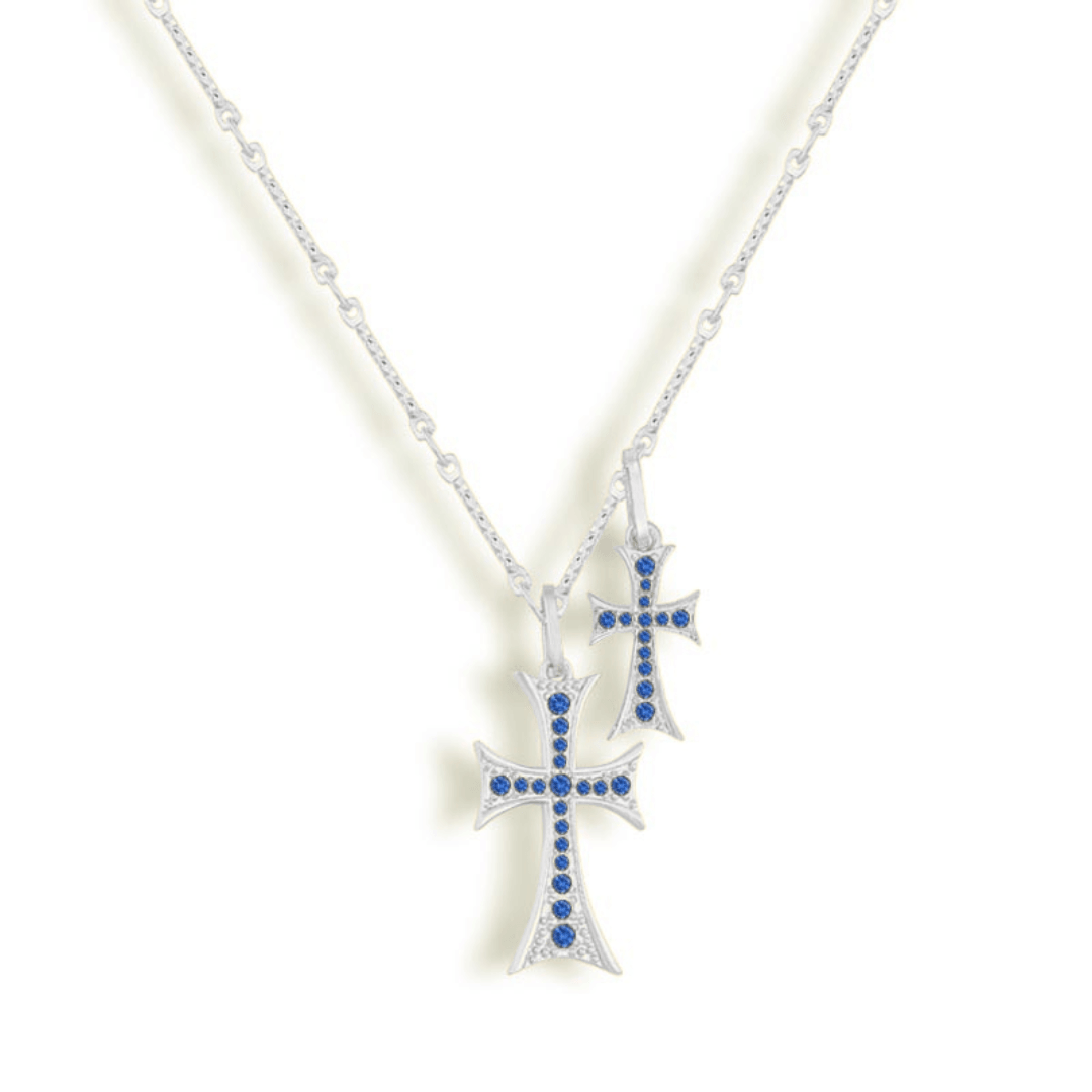 Double Cross Me Necklace | By Qivii