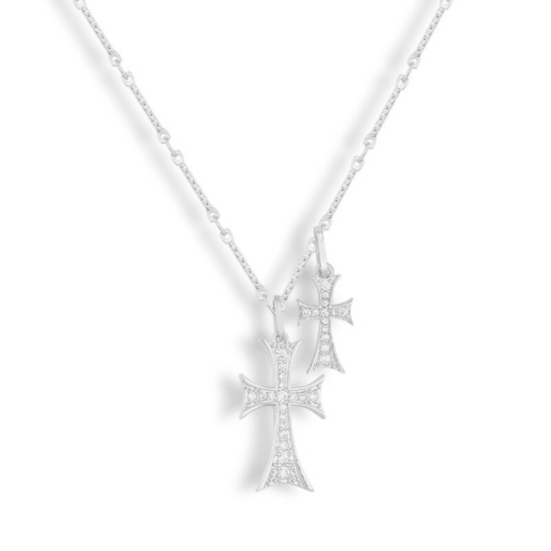 Double Cross Me Necklace | By Qivii
