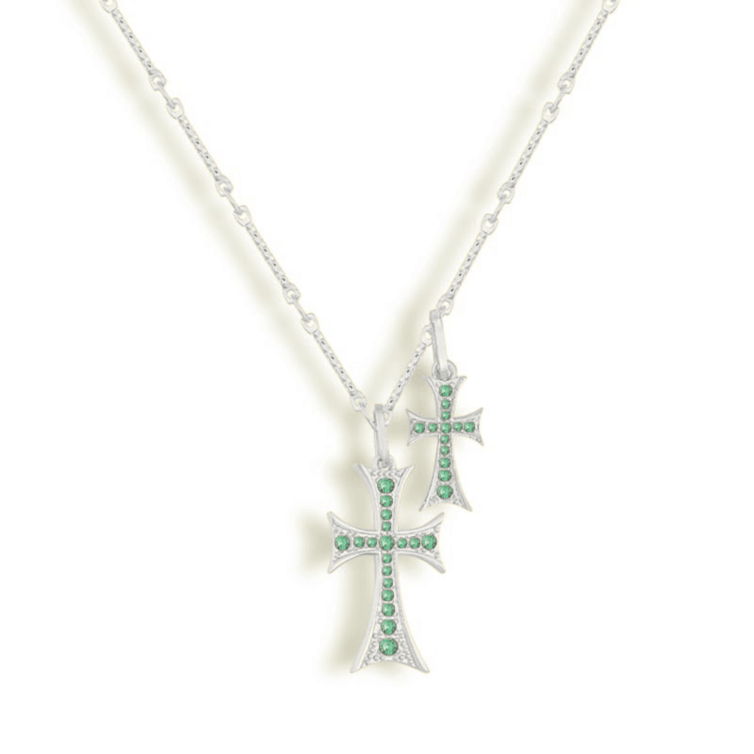 Double Cross Me Necklace | By Qivii