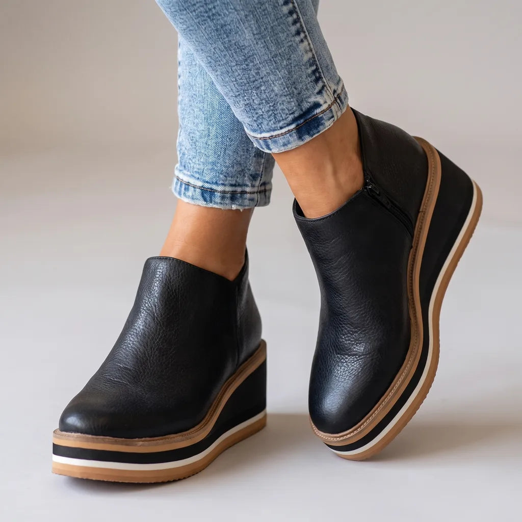 Edith | Womens Waterproof Heeled Boots - By Qivii