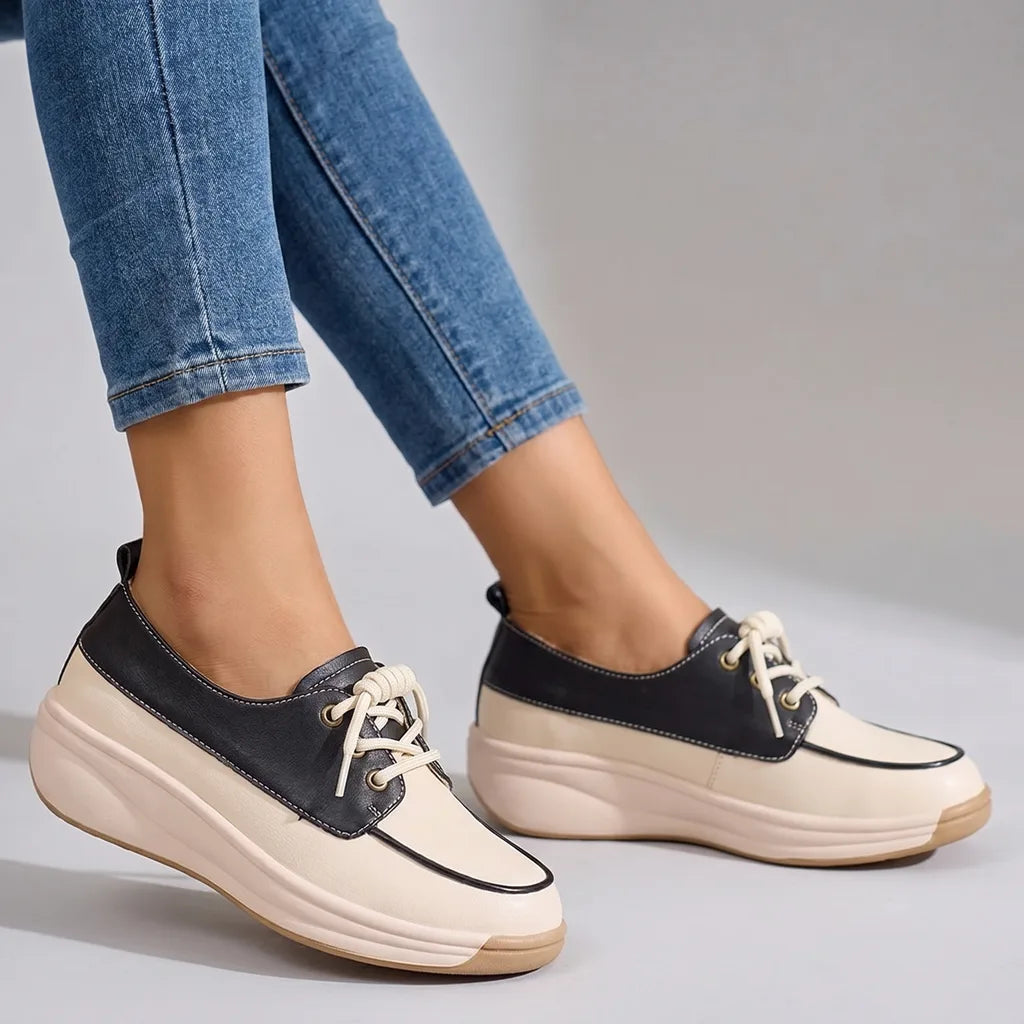 Eliza Wedge Slip-On Flats - By Qivii