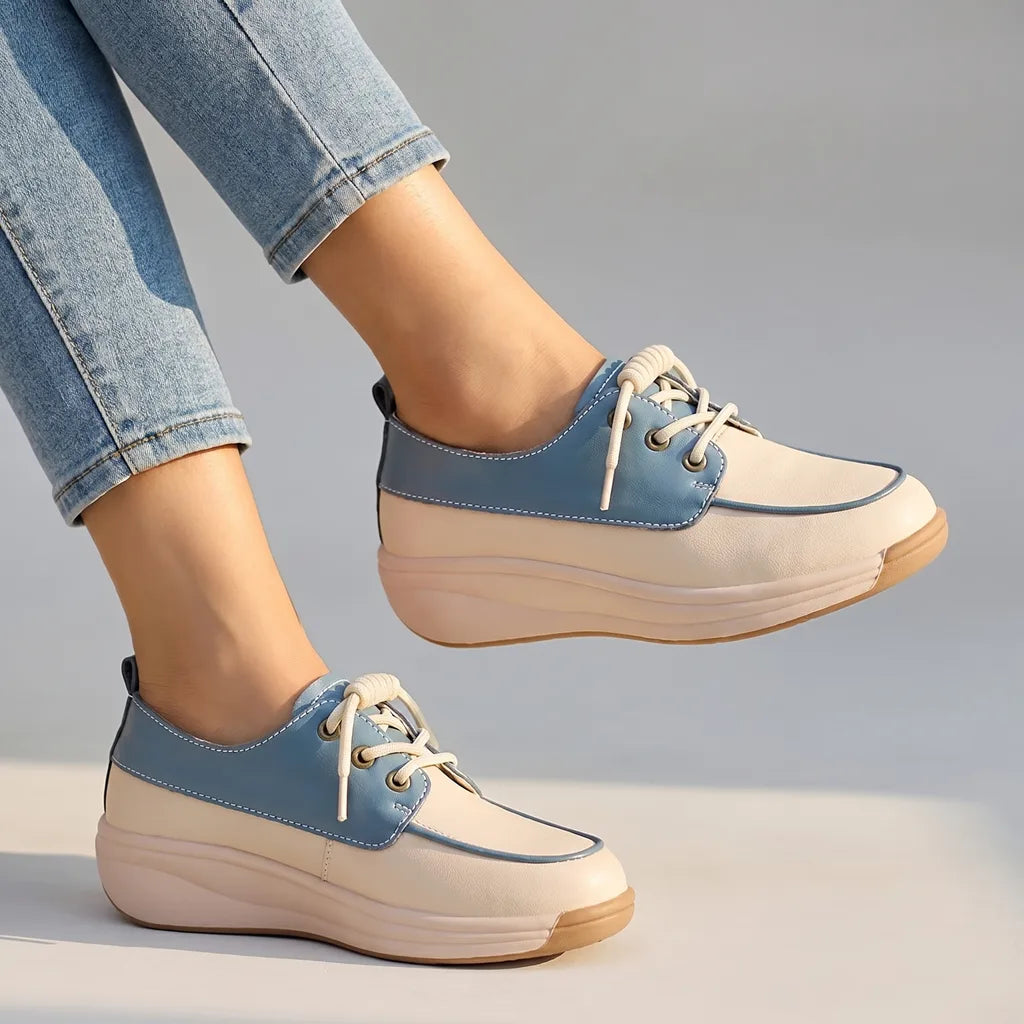 Eliza Wedge Slip-On Flats - By Qivii