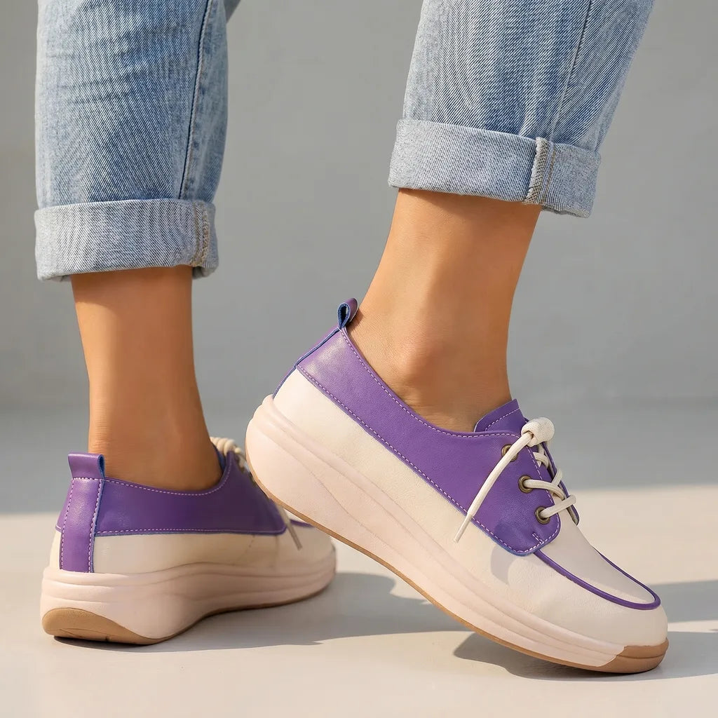 Eliza Wedge Slip-On Flats - By Qivii
