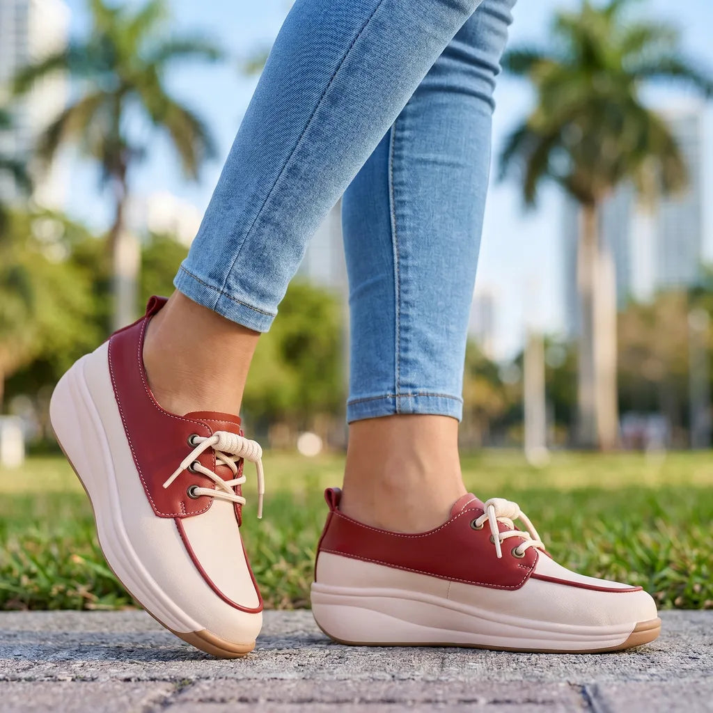 Eliza Wedge Slip-On Flats - By Qivii