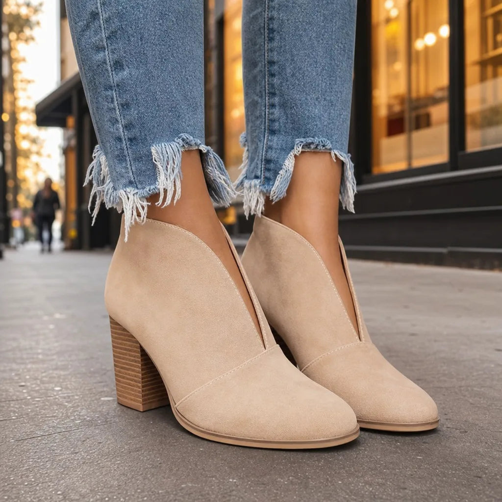Fenella | Womens Fall Ankle Booties - By Qivii