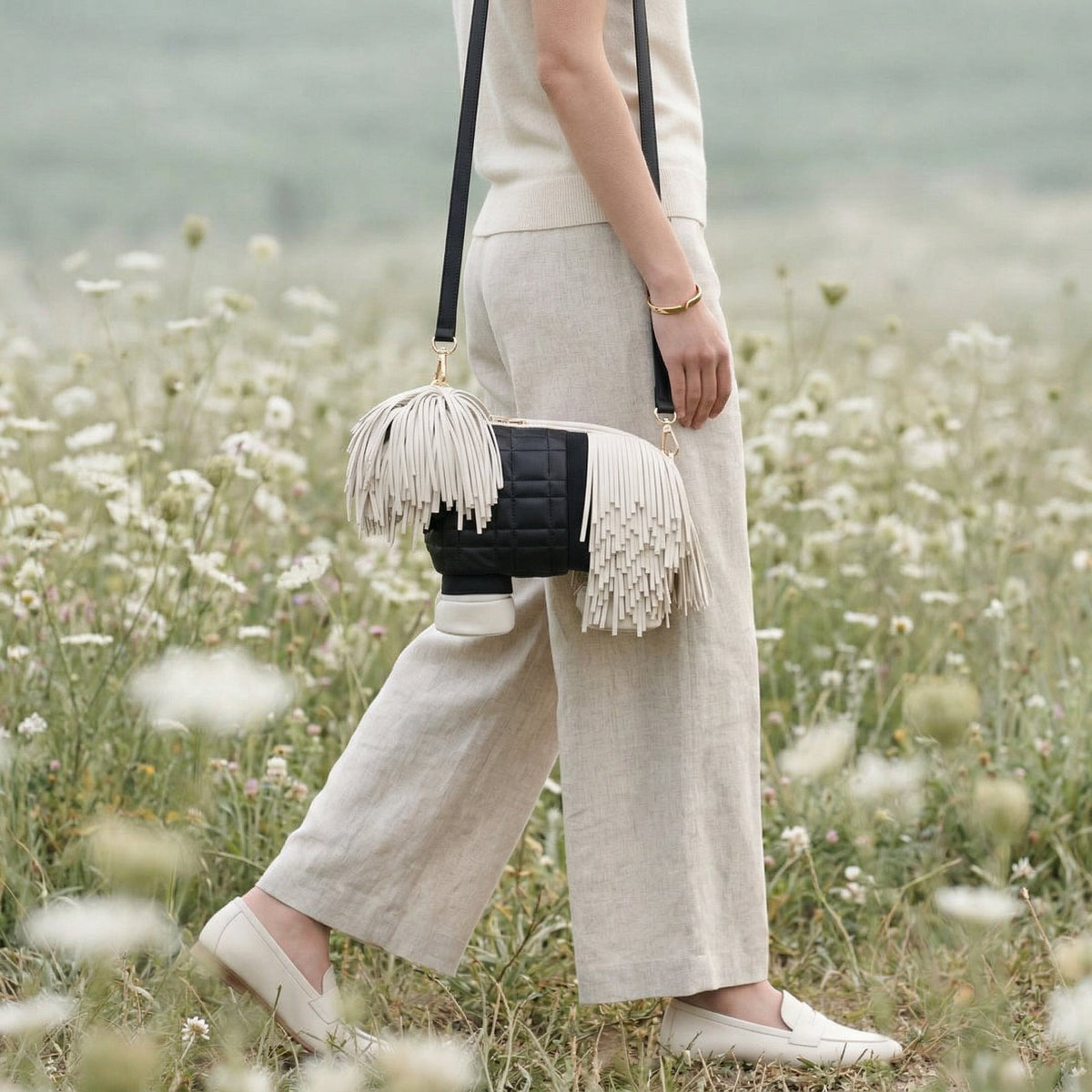 Fringe Pup Couture Bag - By Qivii