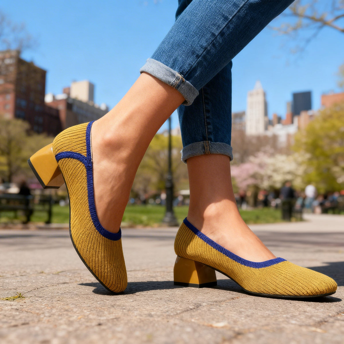 Rosabella Woven Pumps - By Qivii