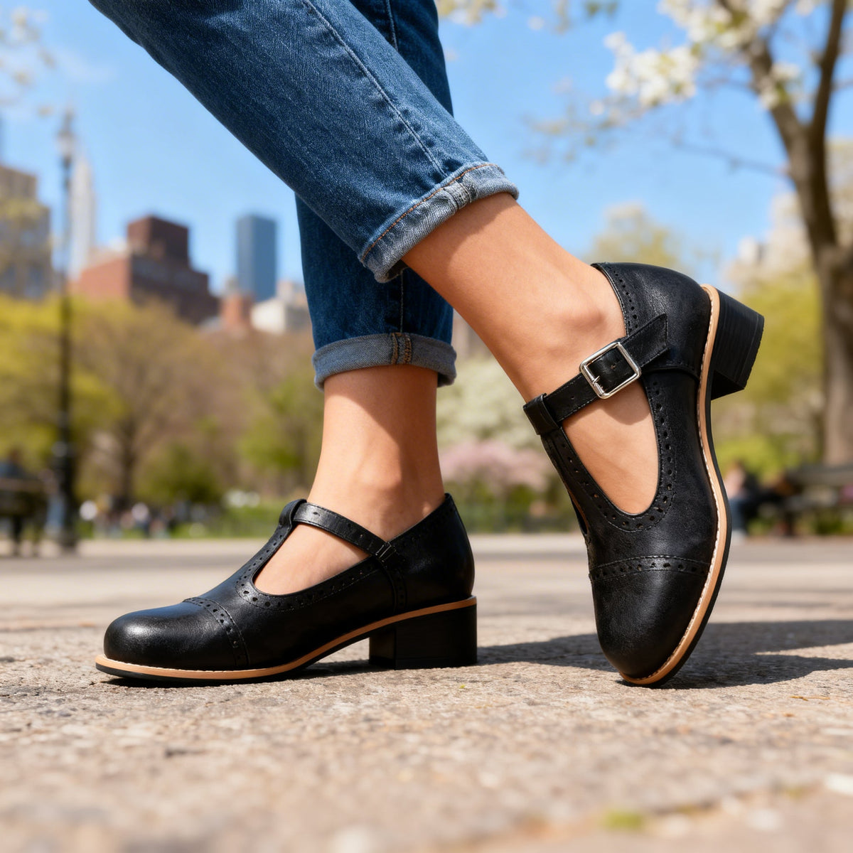Annie Lou Brogue Loafers - By Qivii
