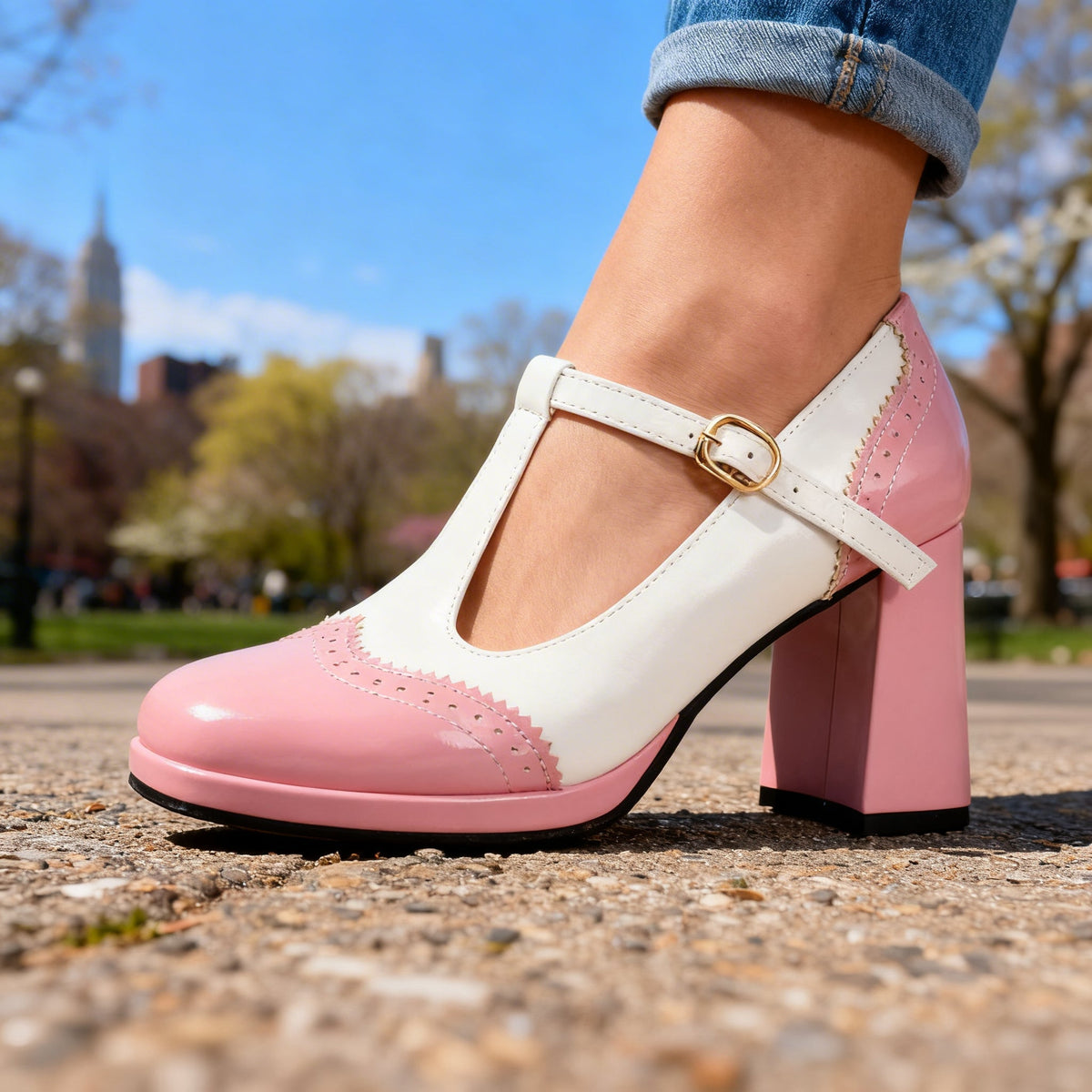 Sabrina Brogue Loafers - By Qivii