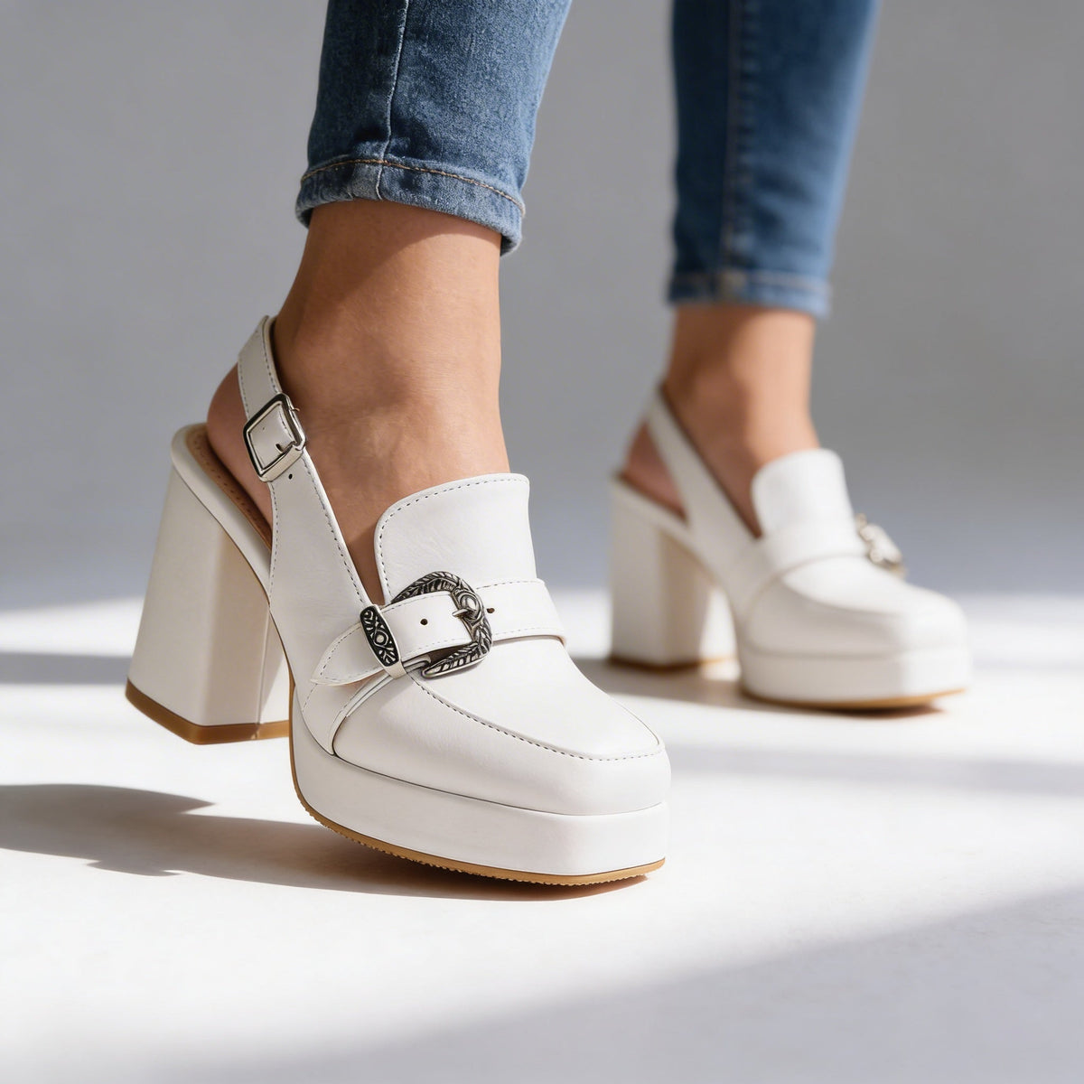 Arianna Slingback Heels - By Qivii