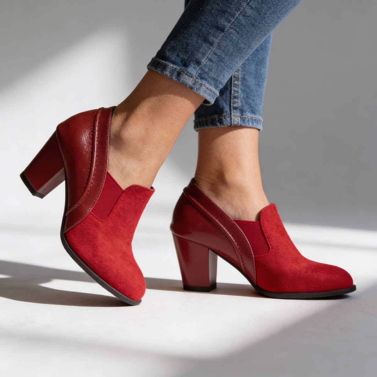 Andrea Slip-On Heels - By Qivii