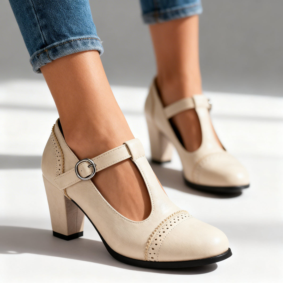 Cheryl Brogue Loafers - By Qivii