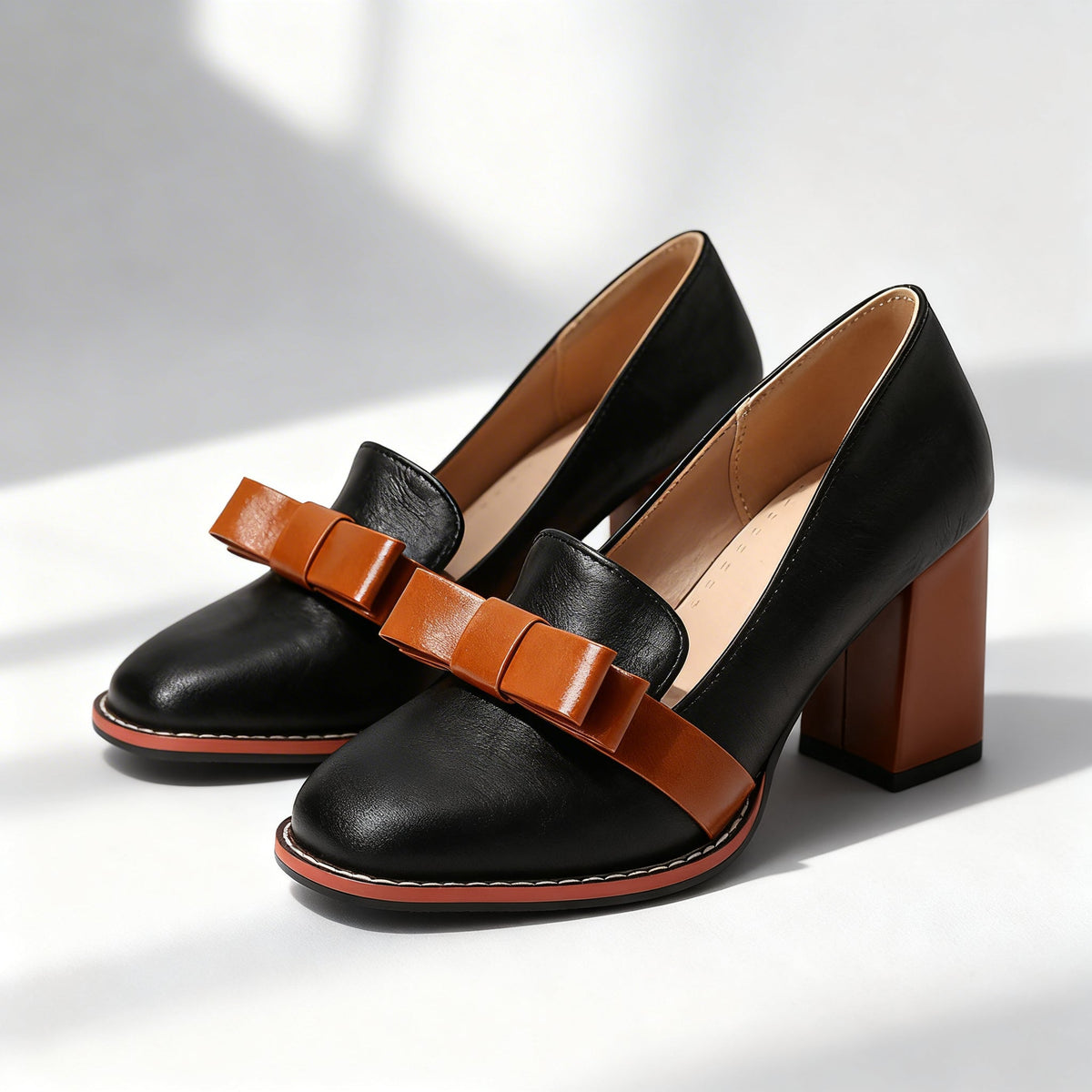 Abigail Bow Strap Loafers - By Qivii