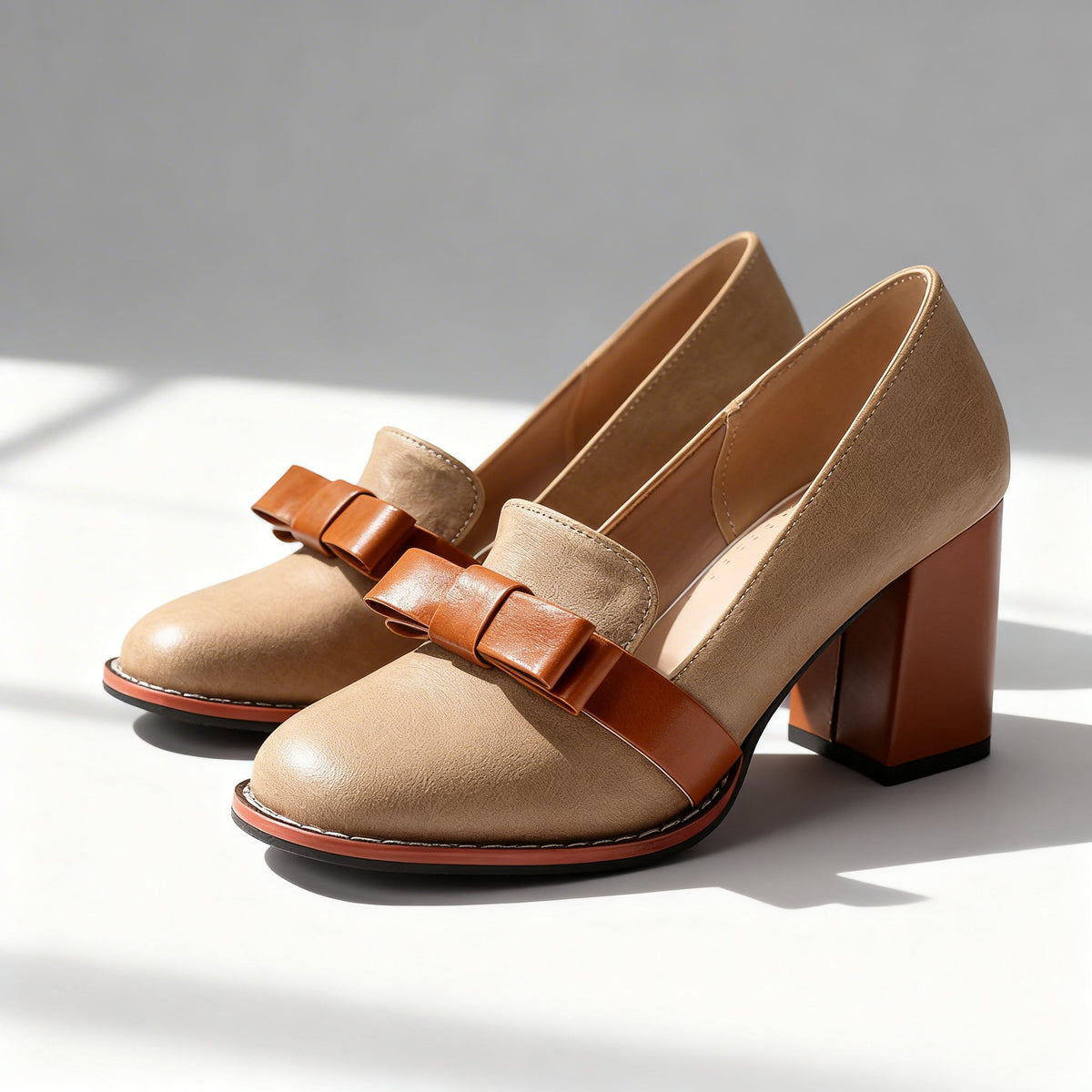 Abigail Bow Strap Loafers - By Qivii