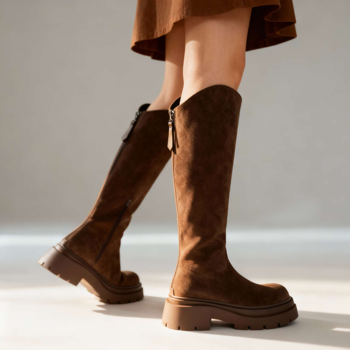 Laura Knee-High Boots - By Qivii