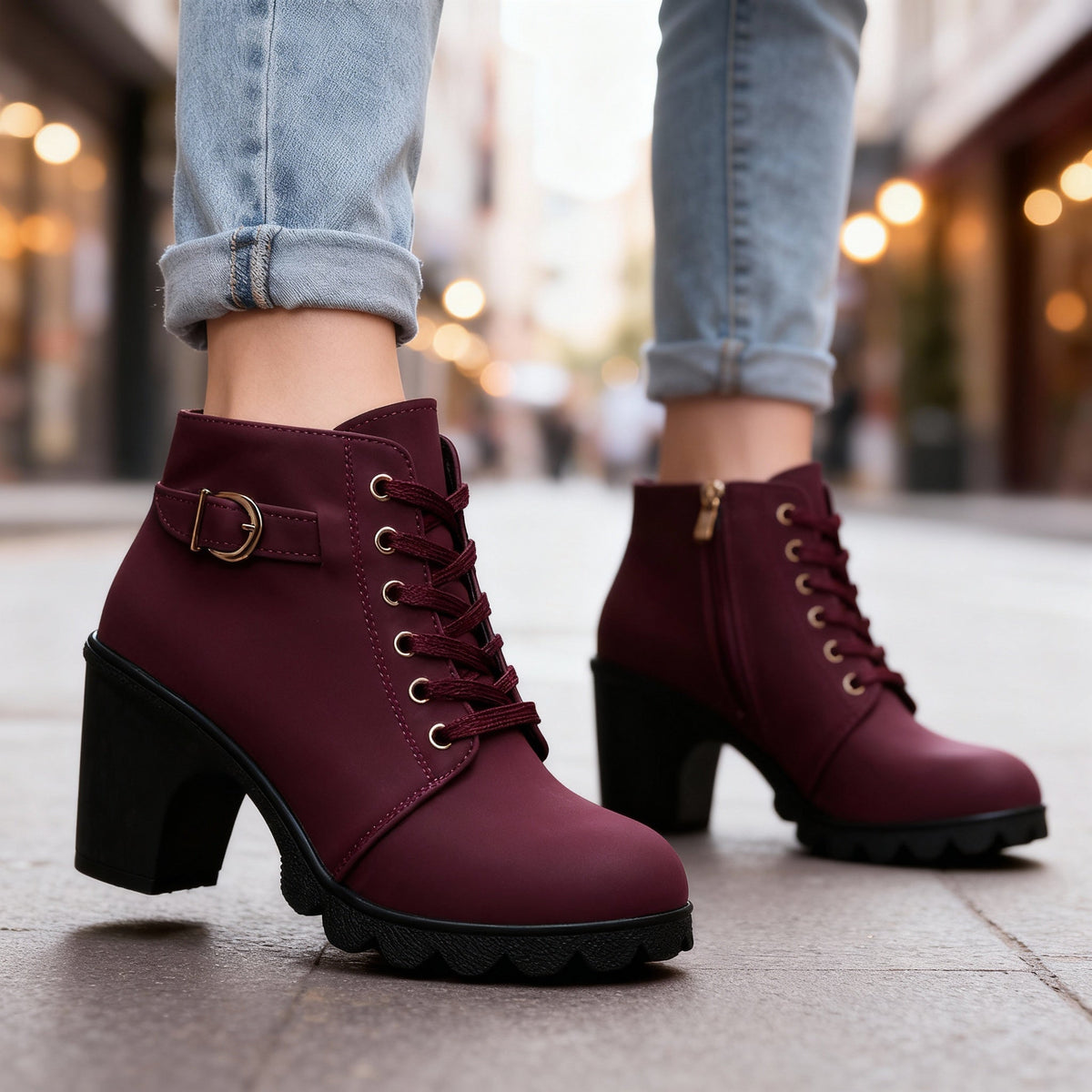 Ariella Ankle Boots - By Qivii