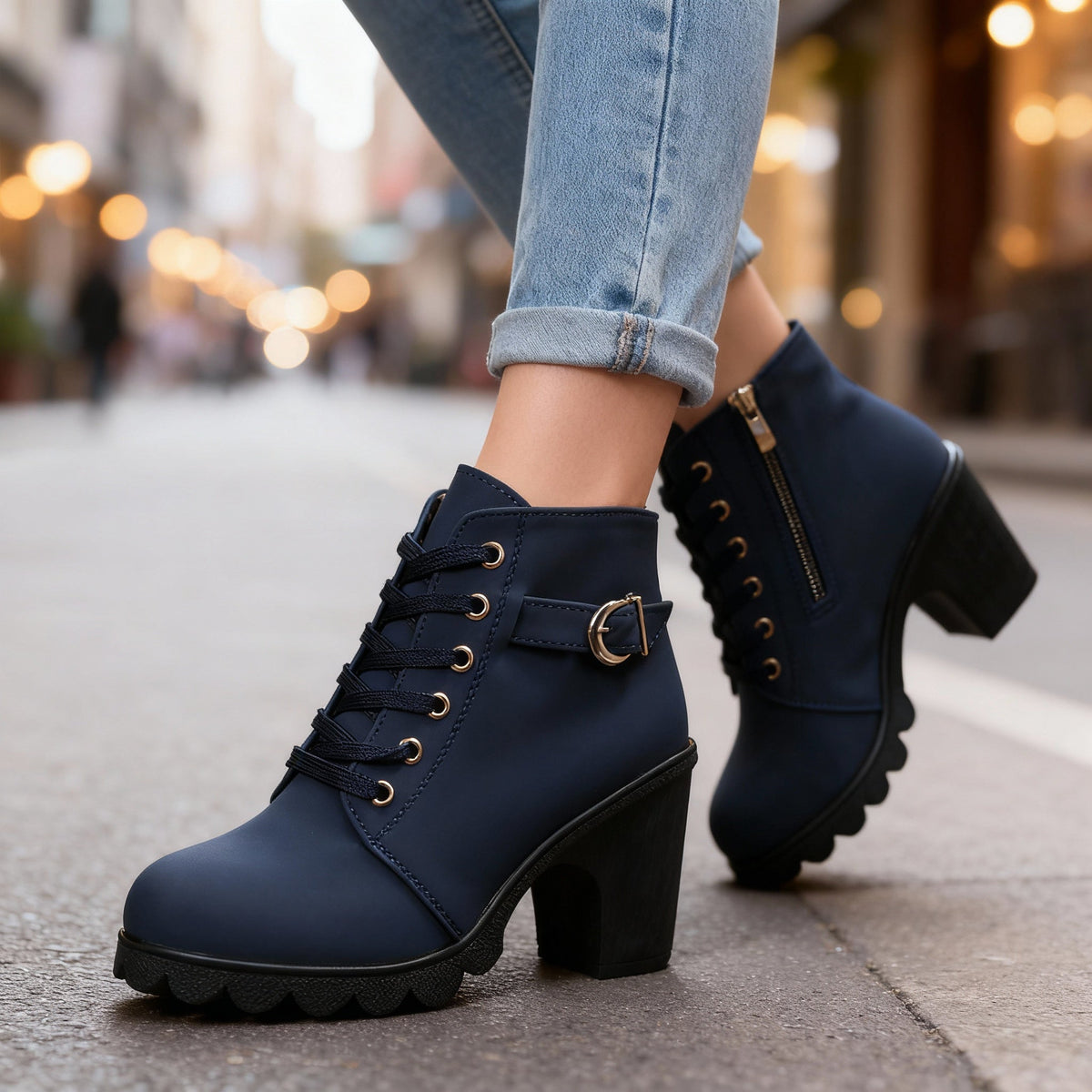 Ariella Ankle Boots - By Qivii