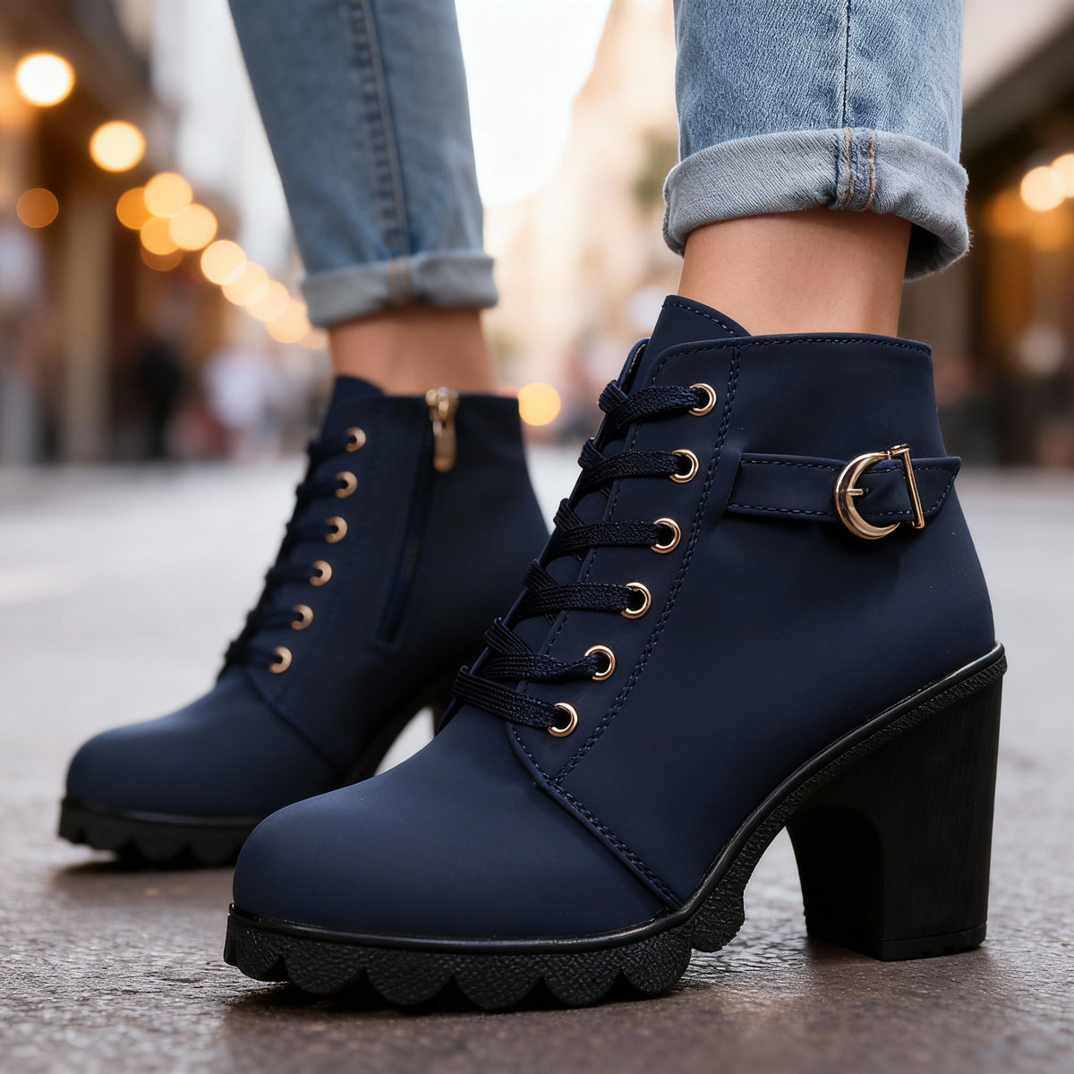 Ariella Ankle Boots - By Qivii