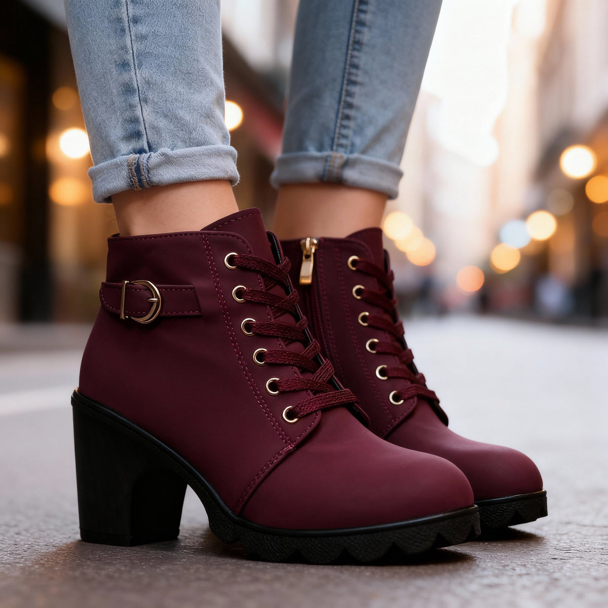 Ariella Ankle Boots - By Qivii