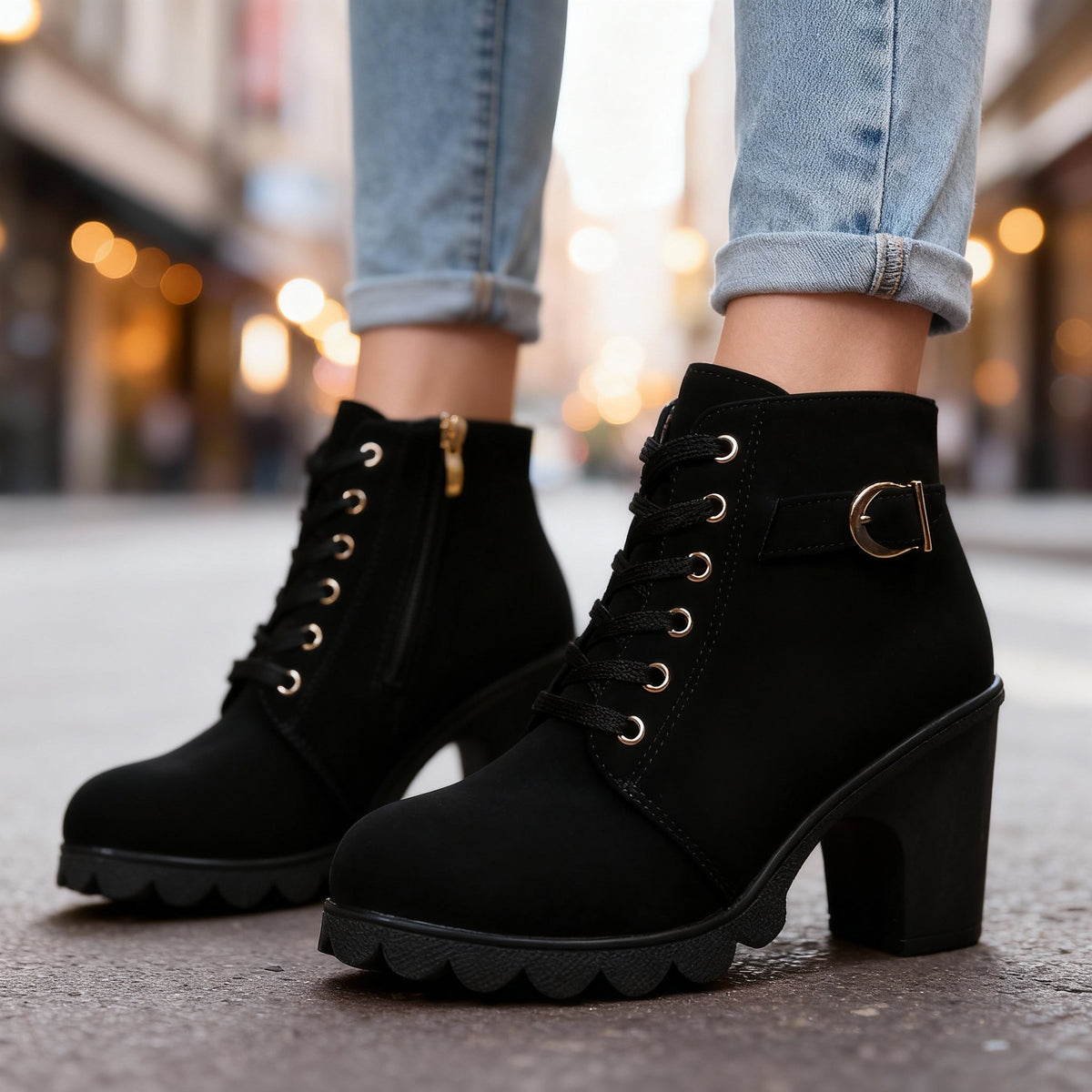 Ariella Ankle Boots - By Qivii
