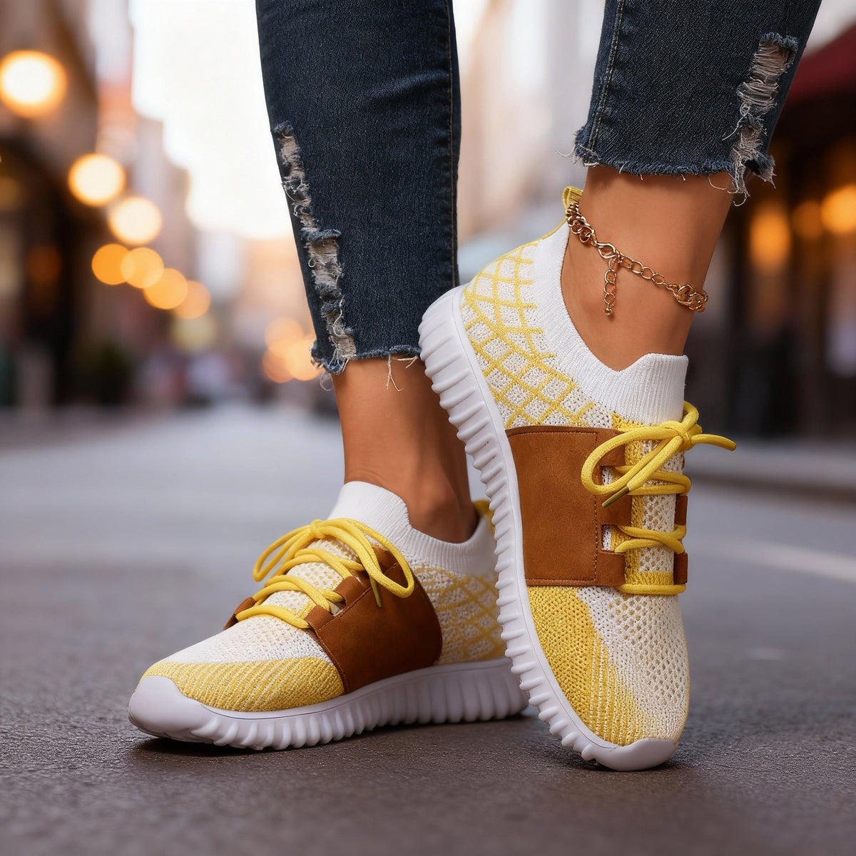 Cynthia Comfort Orthopedic Sneakers - By Qivii