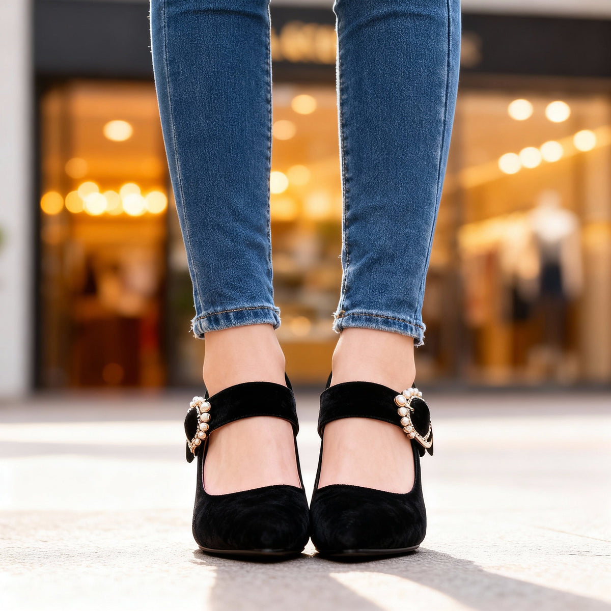 Clarissa Velvet Heels - By Qivii
