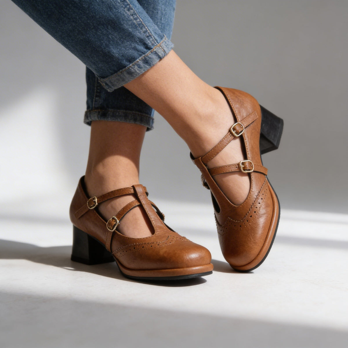 Sadie Mae Brogue Loafers - By Qivii