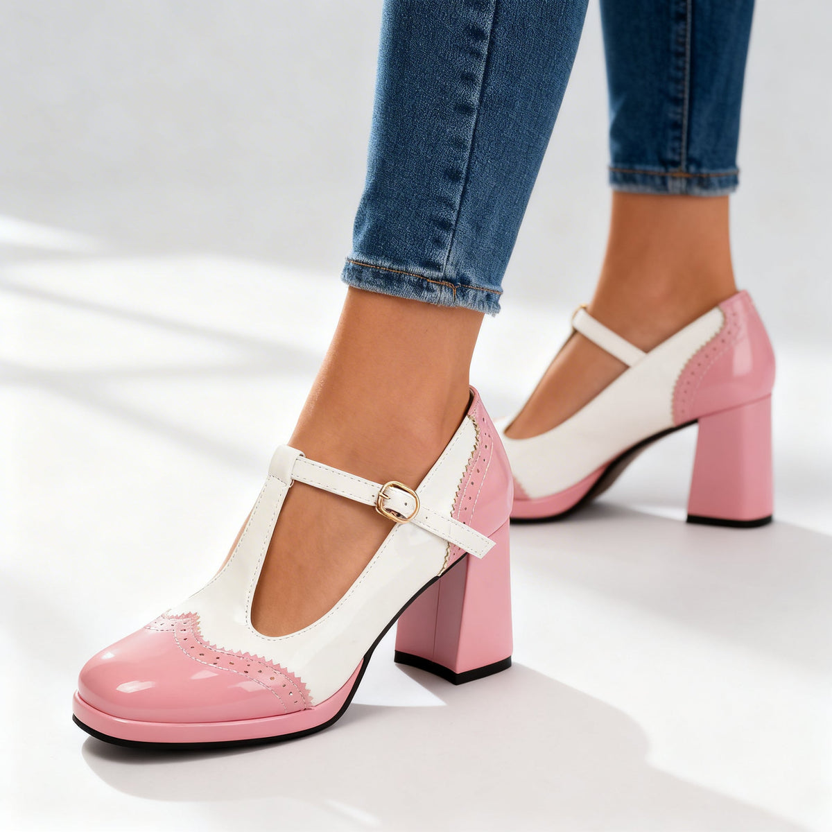 Sabrina Brogue Loafers - By Qivii