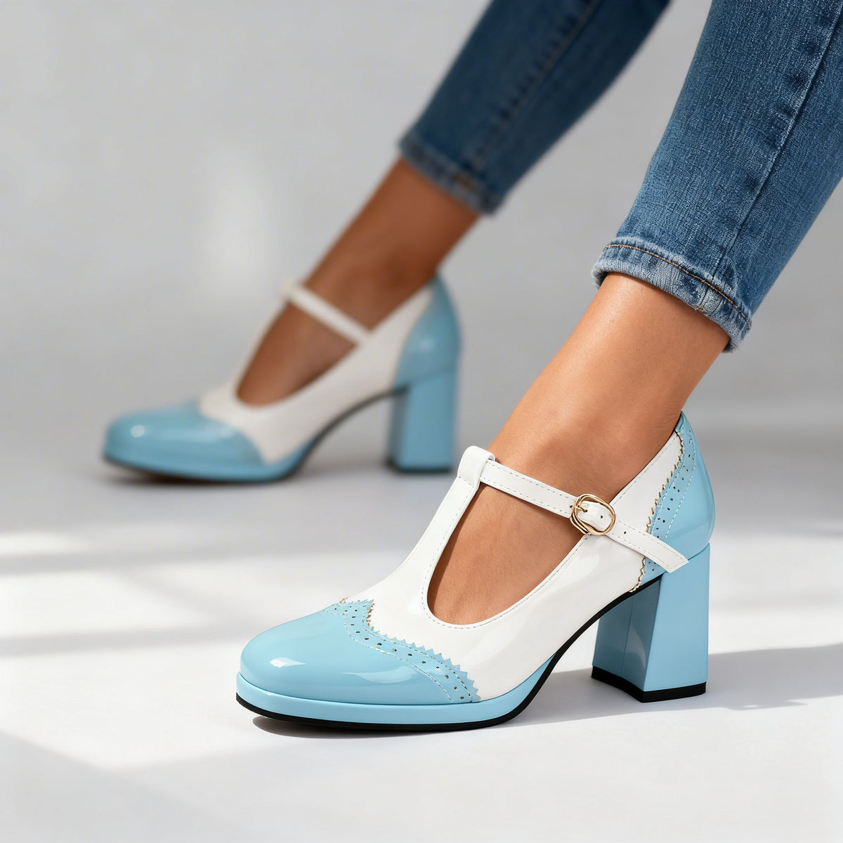 Sabrina Brogue Loafers - By Qivii