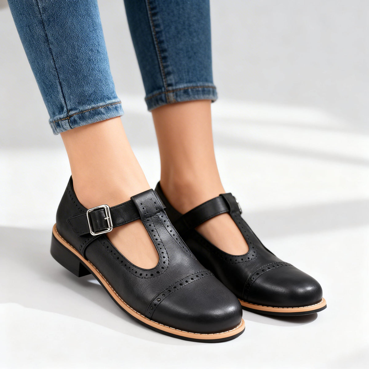 Annie Lou Brogue Loafers - By Qivii
