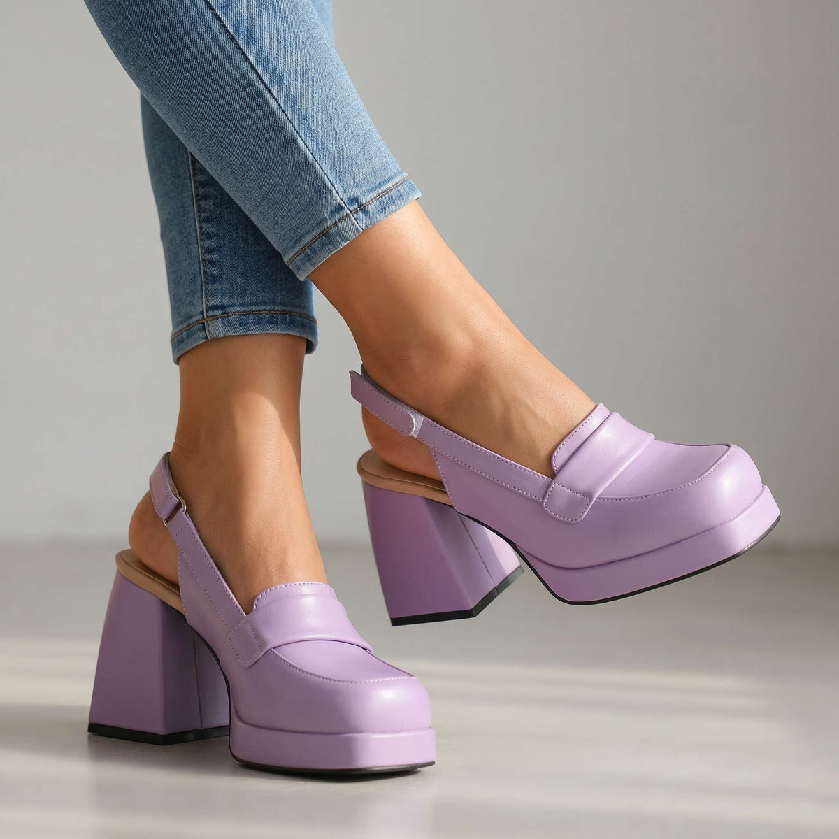 Alicia Slingback Heels - By Qivii