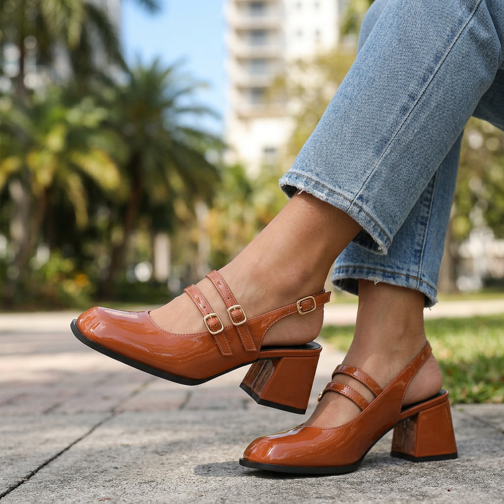 Delilah Twin Slingback Loafers - By Qivii