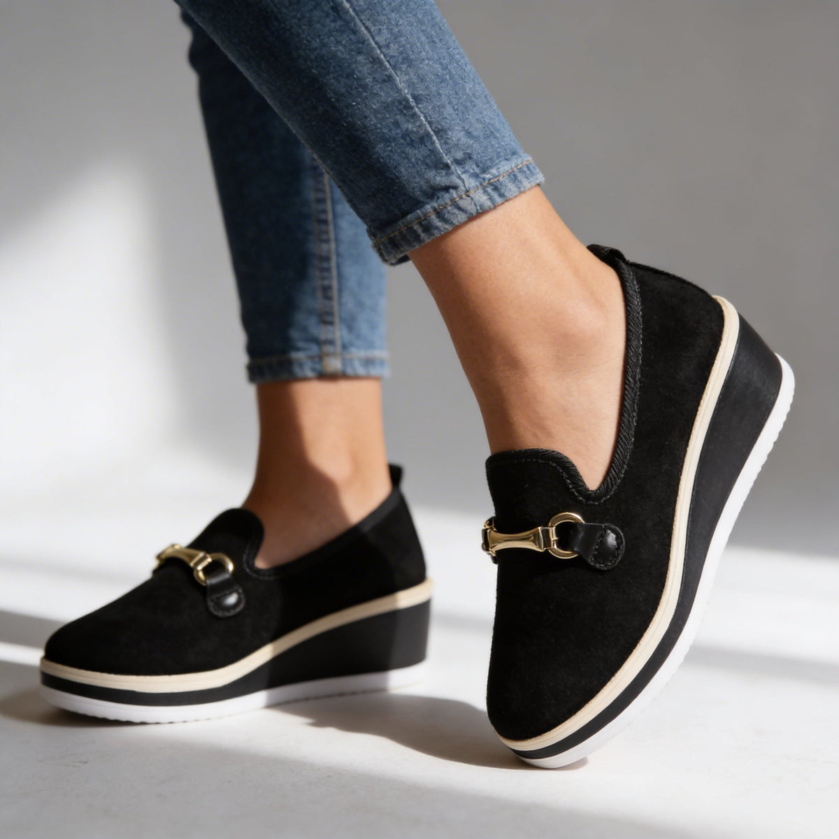 Alicia Orthopedic Platform Loafers - By Qivii