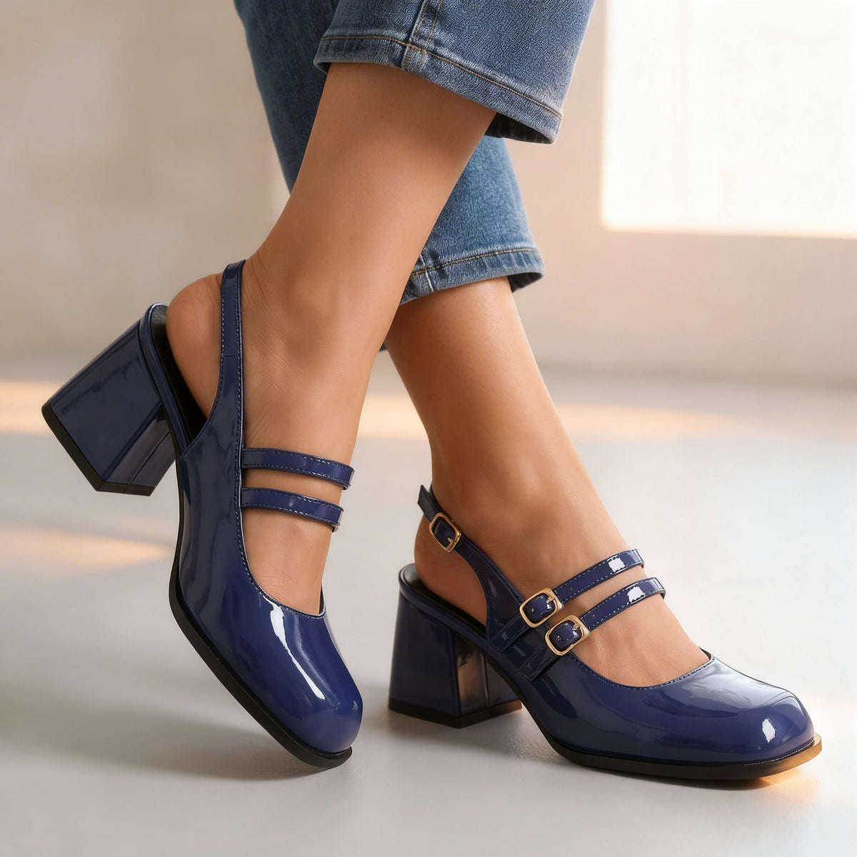 Delilah Twin Slingback Loafers - By Qivii