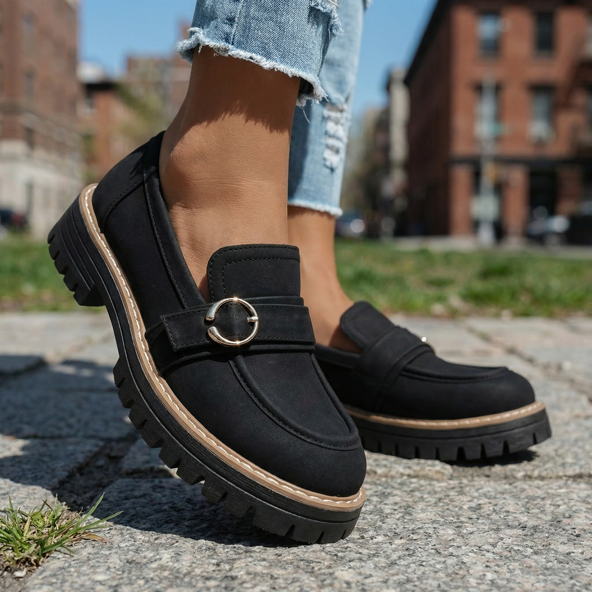Corinna Ring Platform Loafers - By Qivii