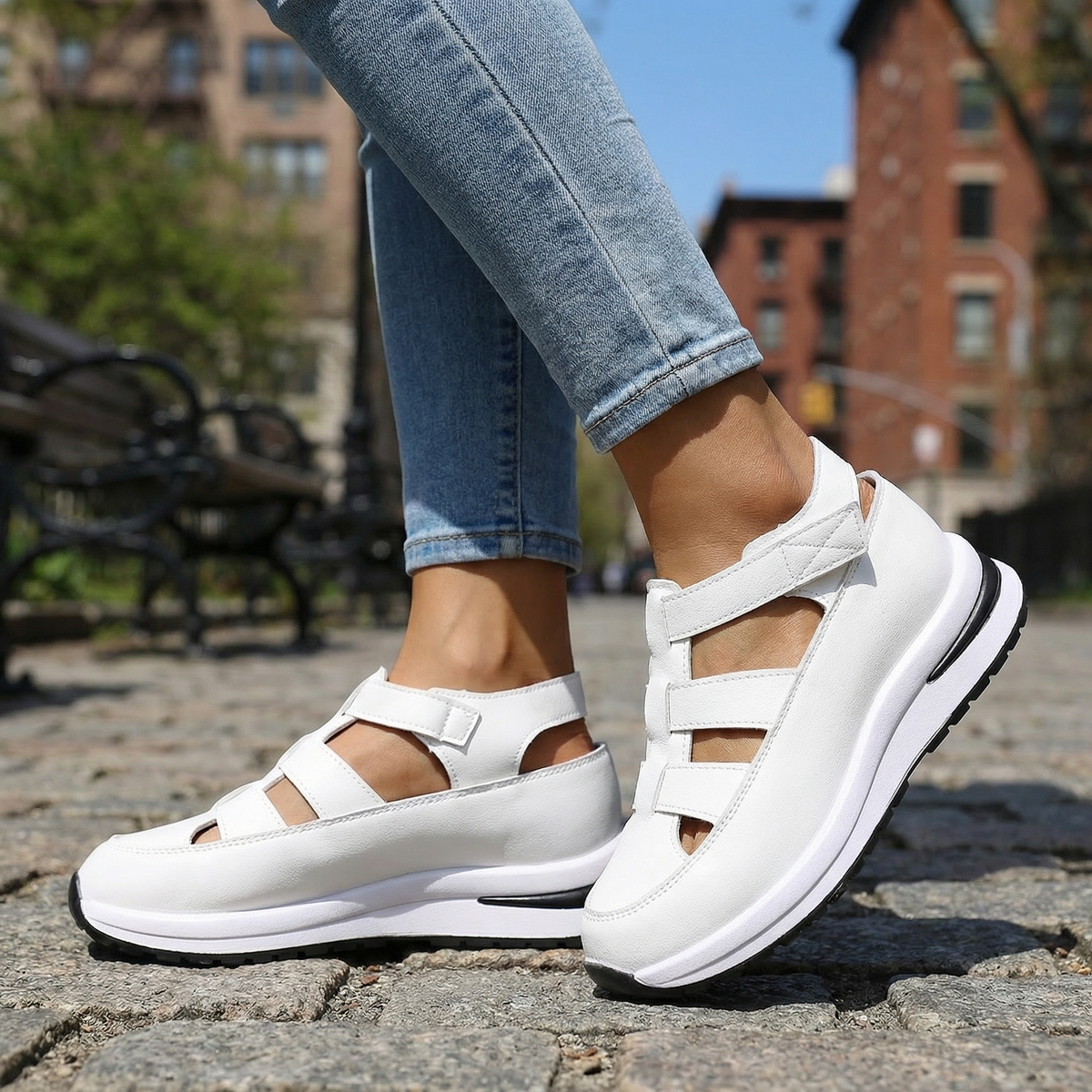 Celia Wedge Sandals - By Qivii