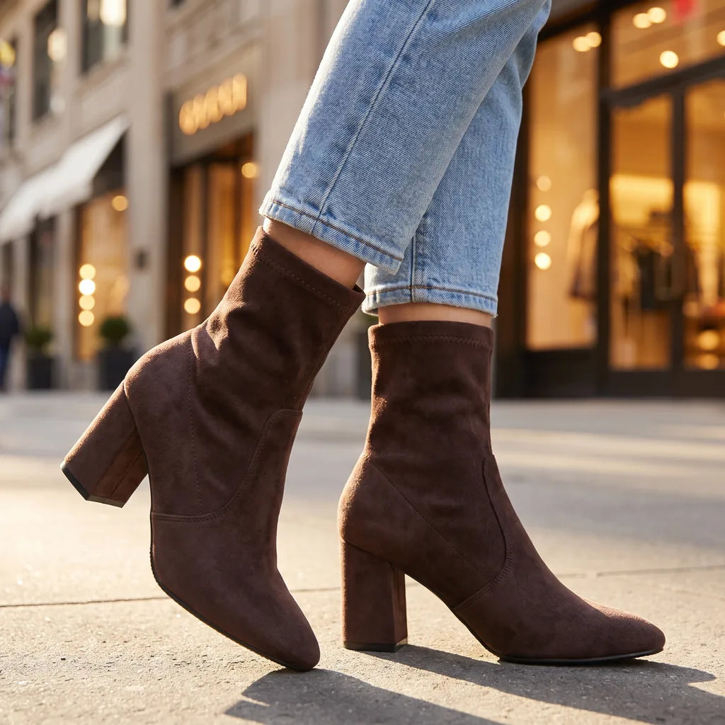 Harriet | Womens Fall Block Heel Boots - By Qivii