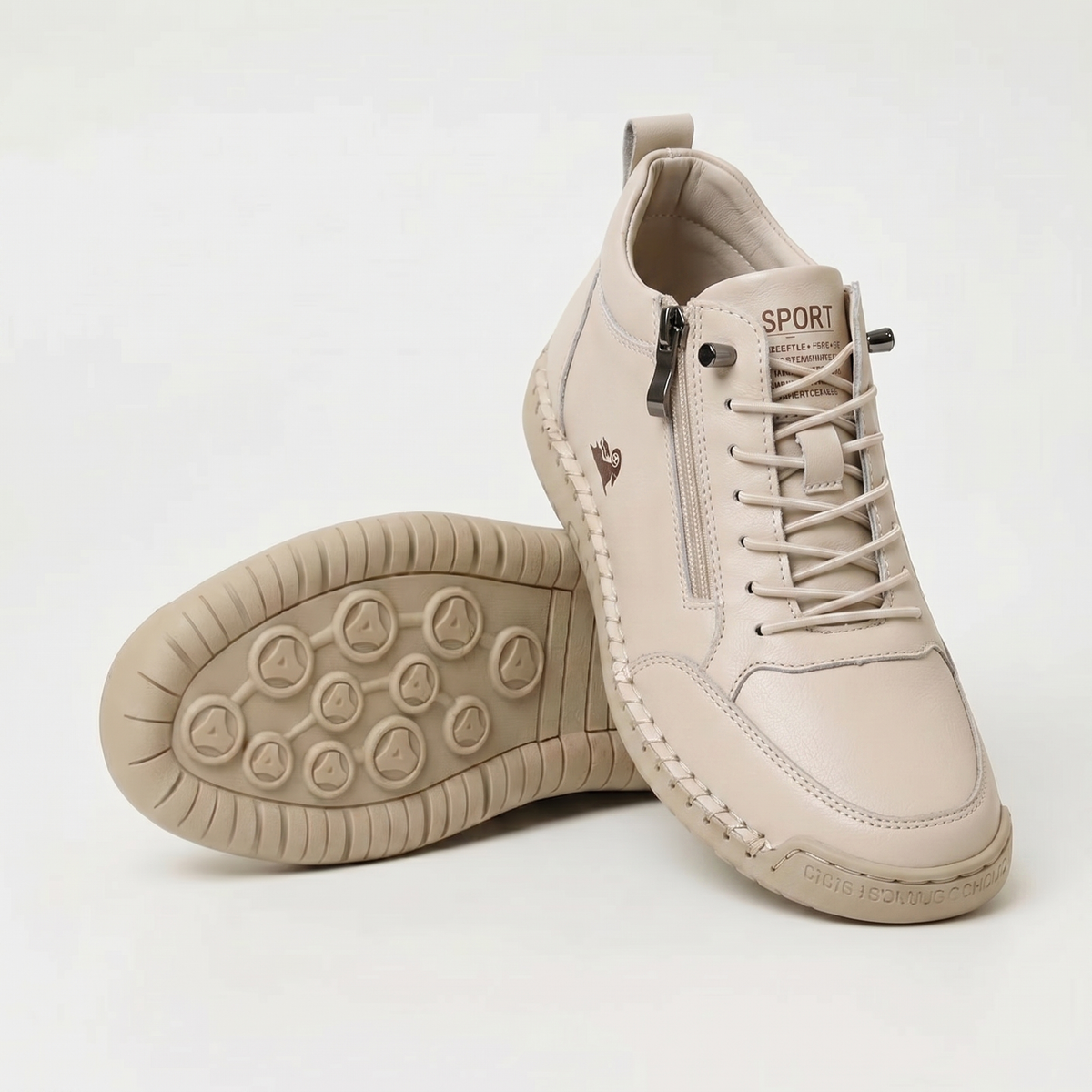 Mila – Komfortable orthopädische Sneakers + Reißverschluss - By Qivii