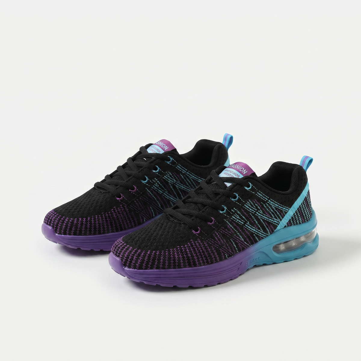 Hildaschritt Orthopädische Schuhe - Violett Türkis - By Qivii
