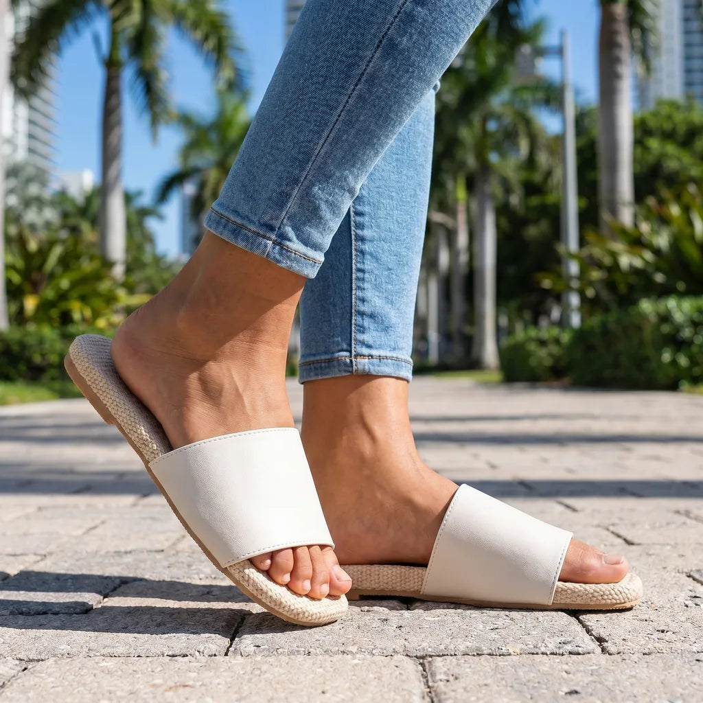 Isabella Slide Slippers - By Qivii