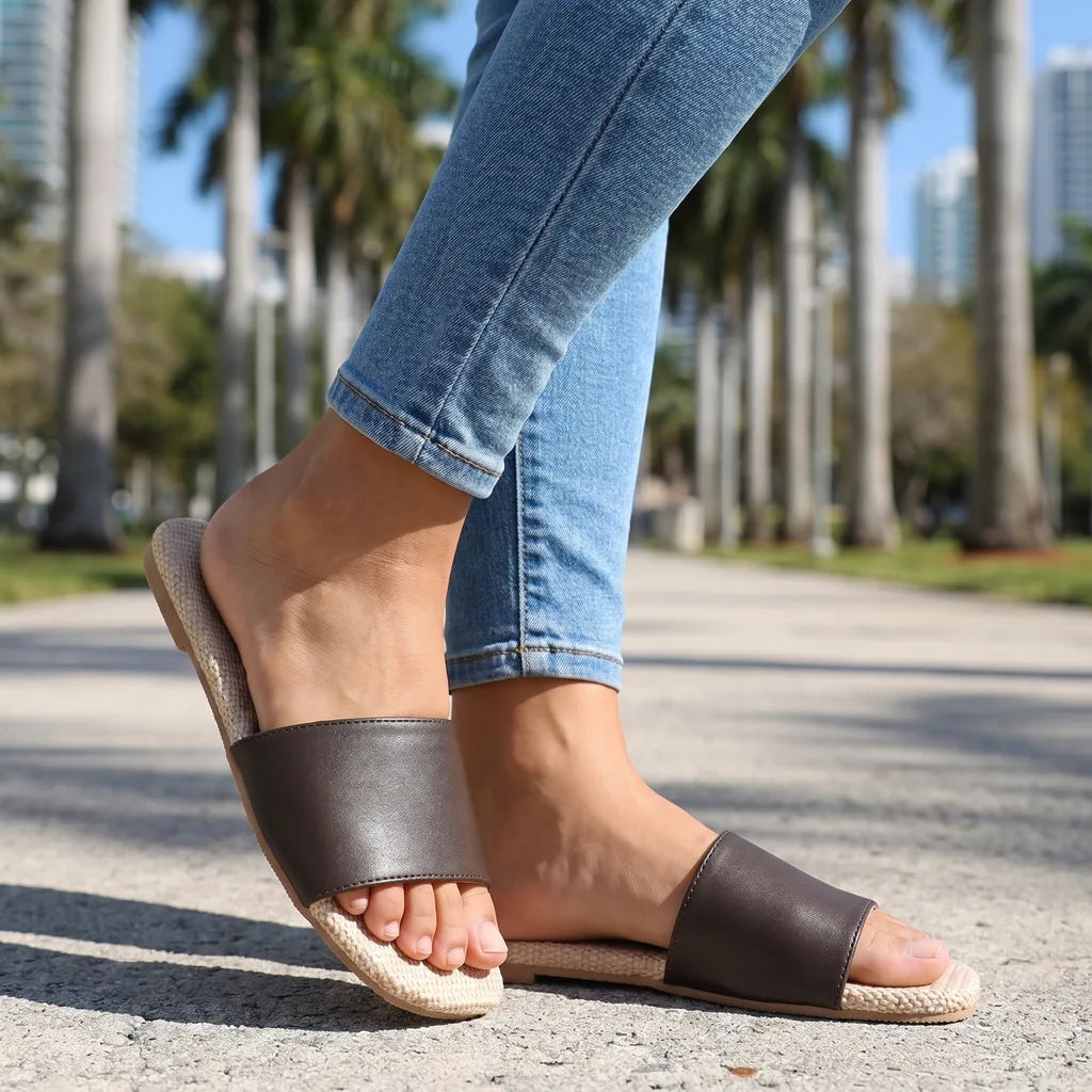 Isabella Slide Slippers - By Qivii