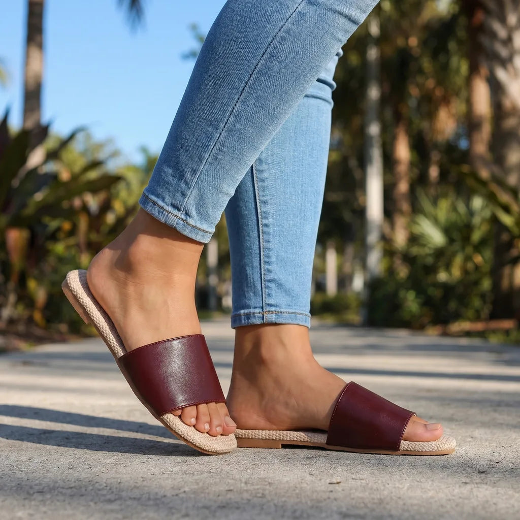 Isabella Slide Slippers - By Qivii