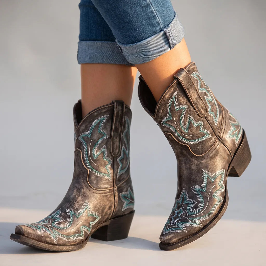 Josephine | Womens Fall Cowboy Boots - By Qivii